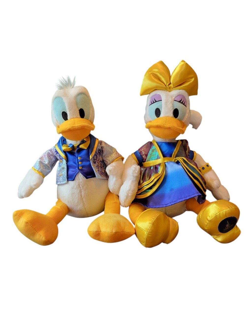Donald And Daisy Duck Plush Toys Disney 50th Anniversary RARE